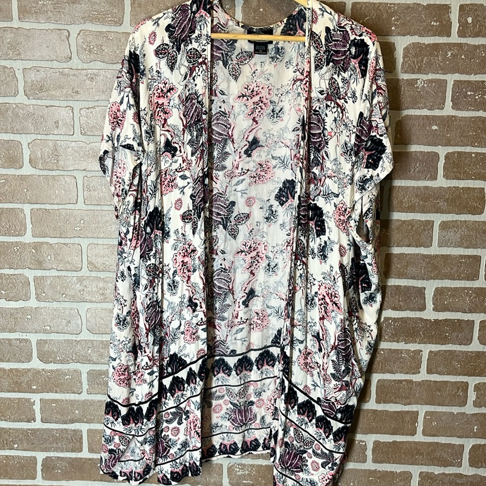 Angie Duster Open Front cover up Size L